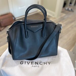 Faux Givenchy Antigona - Black Pebble - Medium